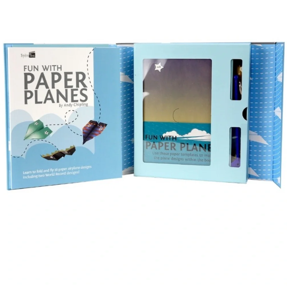 Fun with paper planes kit origami airplanes 40 sheets by Spice box